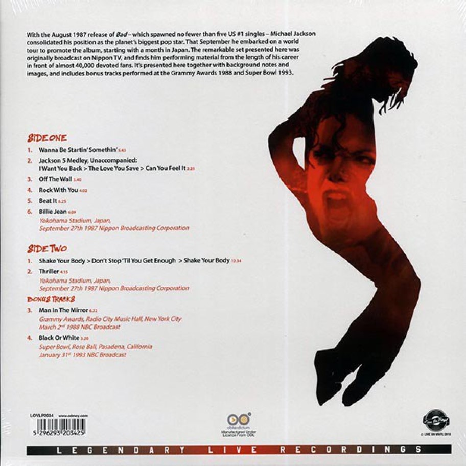 [10625] Michael Jackson - Greatest Hits Live (LP)