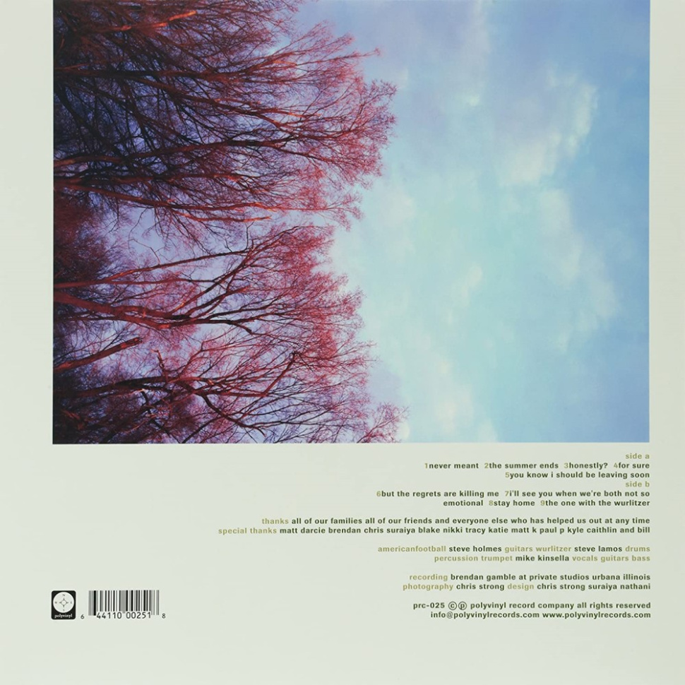 [45603] American Football - American Football (LP | Clear with Blue Smoke)