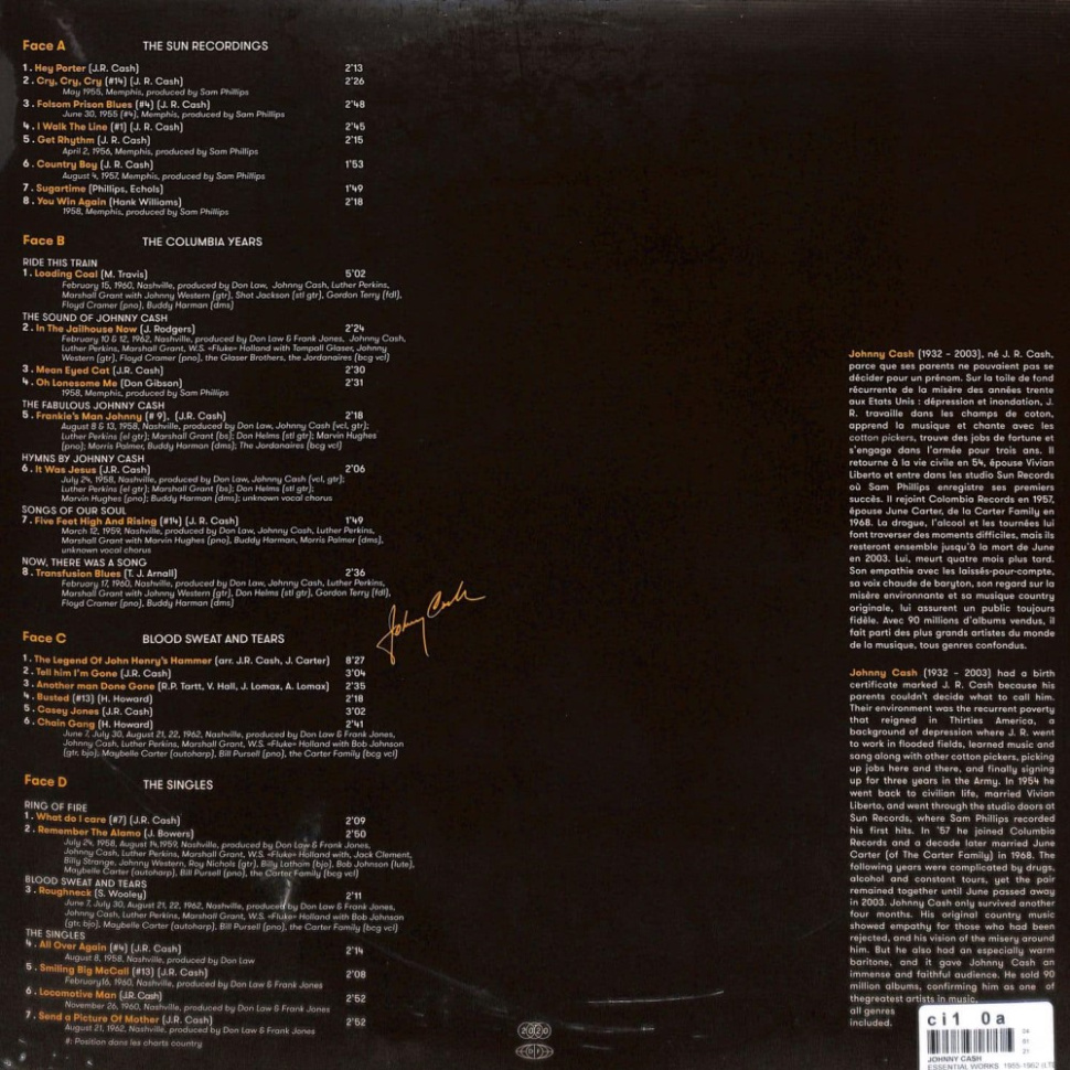 [53400] Johnny Cash - Essential Works 1955-1962 (2LP)
