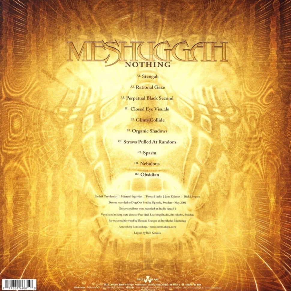 [16573] Meshuggah - Nothing (2LP)