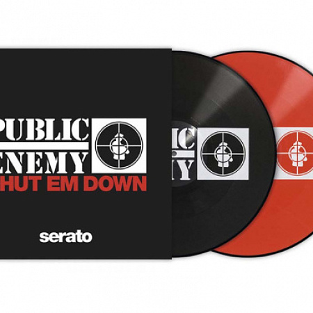 [32306] Public Enemy, Serato - Serato Public Enemy Shut Em Down (2 x 12" | Picture disc( red, black))
