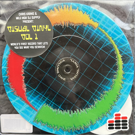 [38674] Chris Karns - Visual Vinyl Volume 1 (7" | Blue Laser Mesh on Black)