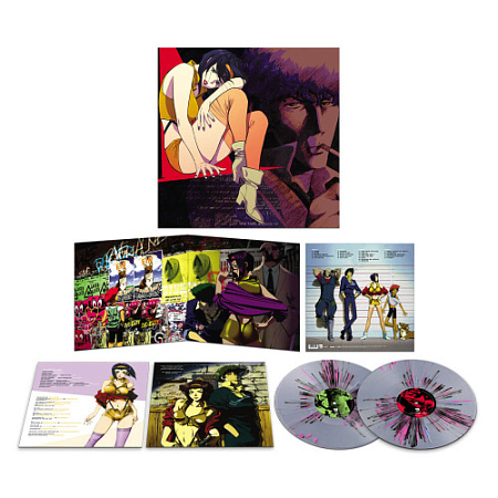 [45634] OST - Cowboy Bebop by Seatbelts (2LP | Translucent Clear w/ Black / Pink / Blue Splatter)