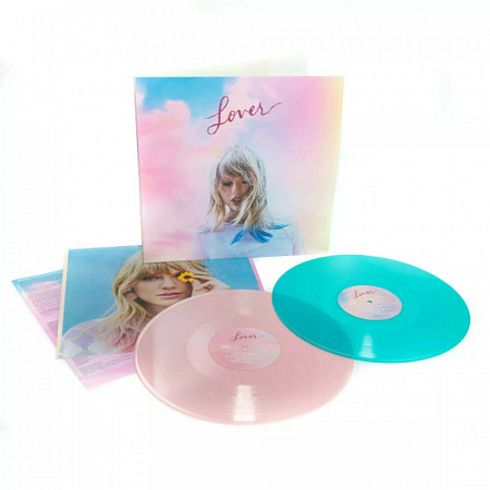 [37967] Taylor Swift - Lover (2LP | Baby Pink Vinyl, Light Blue Translucent)