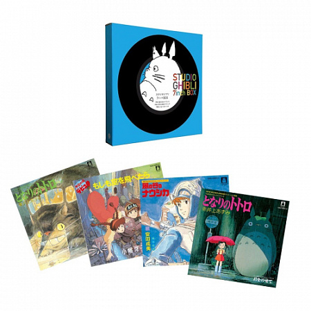 [52960] OST - Studio Ghibli 7inch Box (5 x 7", Box-Set | Black & Pink)